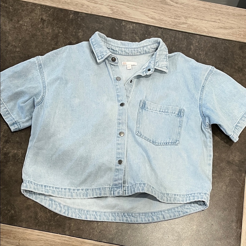 GB denim button down